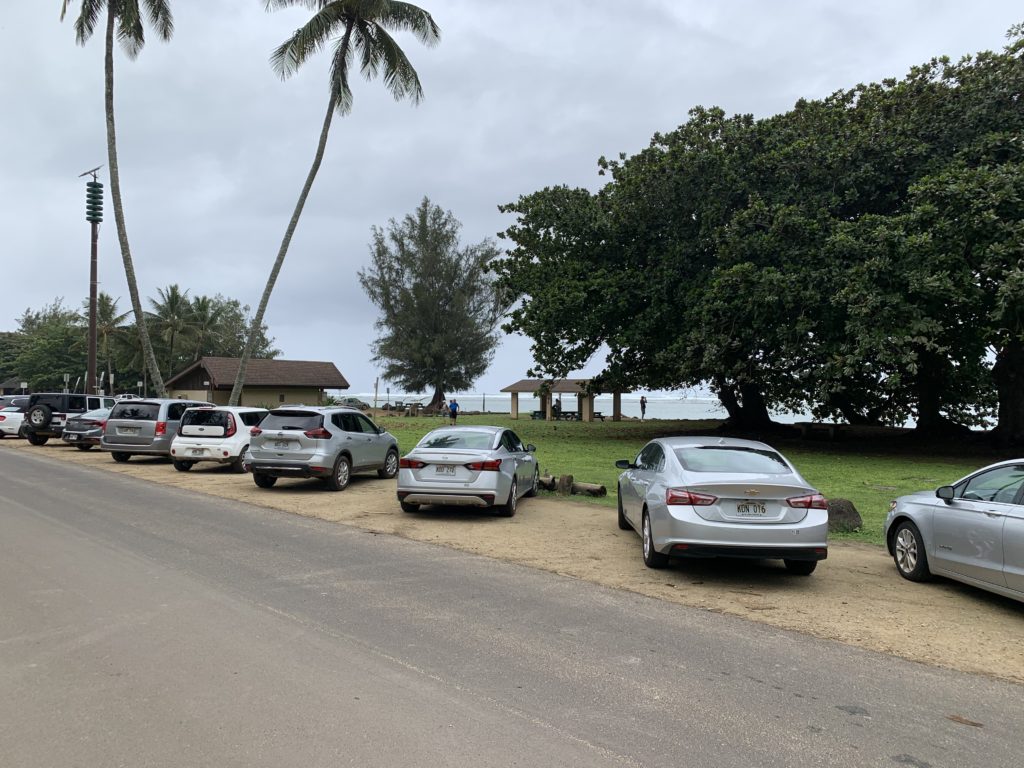 Anini_Beach_Park_Parking
