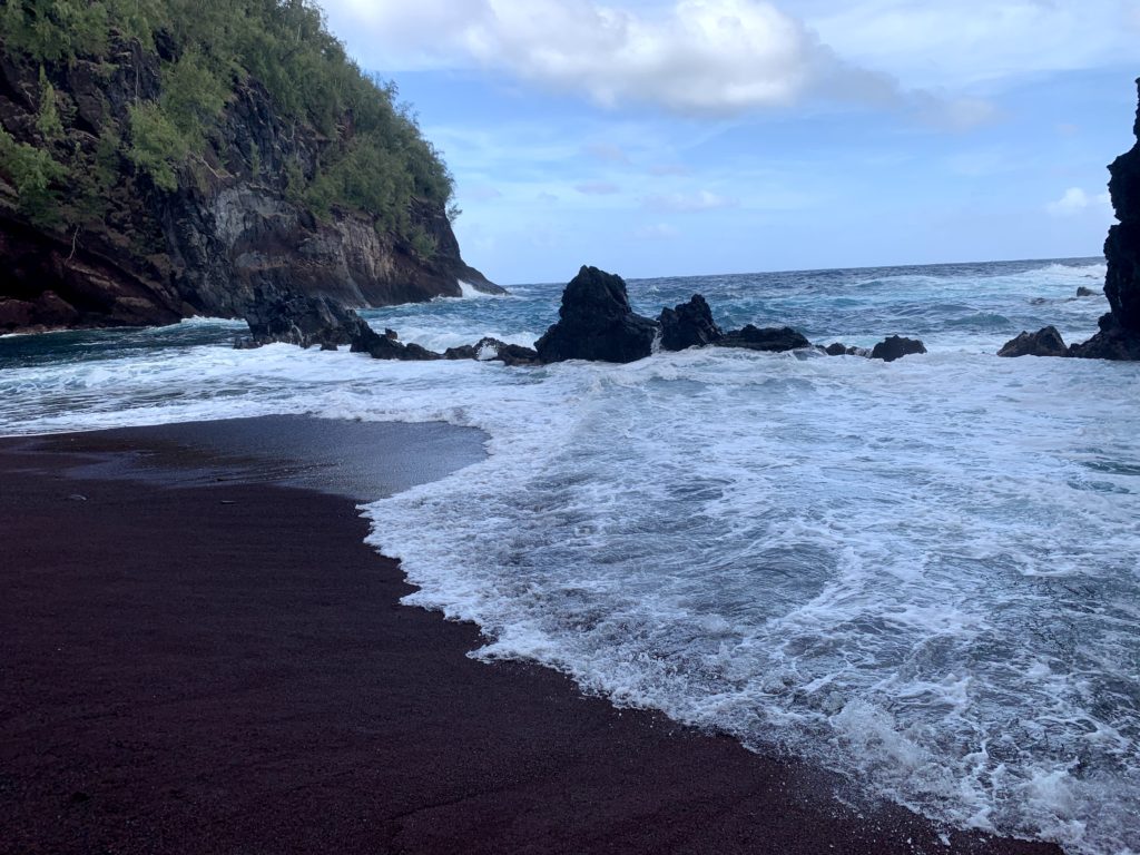 Kaihalulu Red Sand Beach Ocean