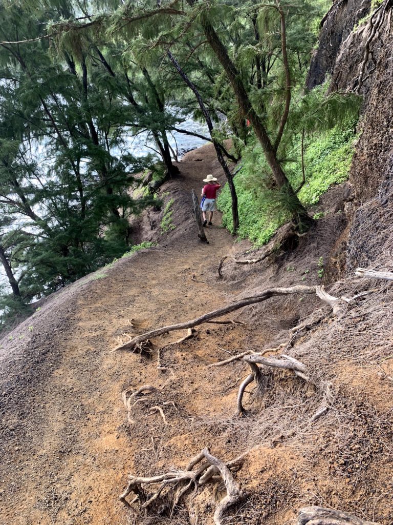 Kaihalulu Red Sand Beach Path
