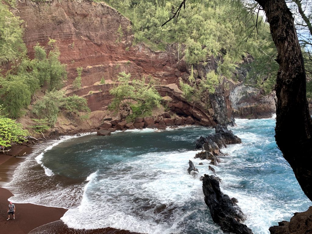Kaihalulu Red Sand Beach View