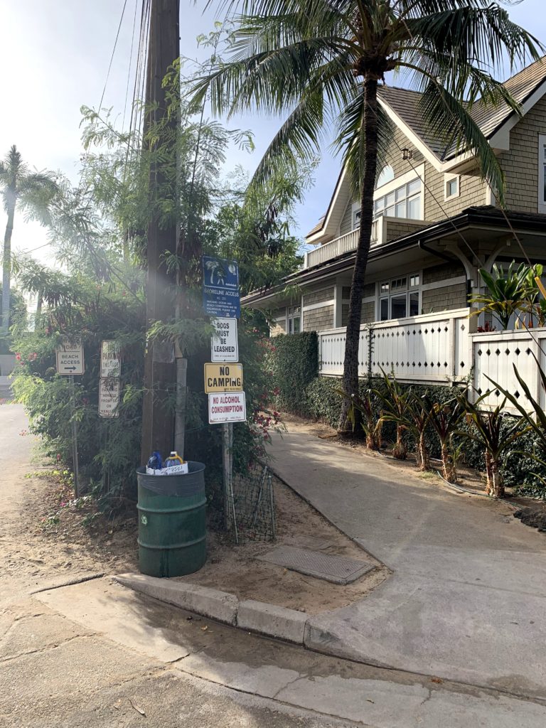 Lahaina Baby Beach Access Path Entrance