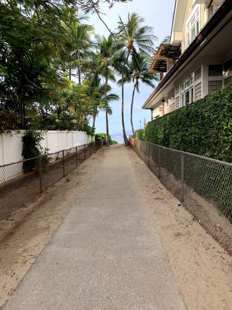 Lahaina Baby Beach Access Path to Beach