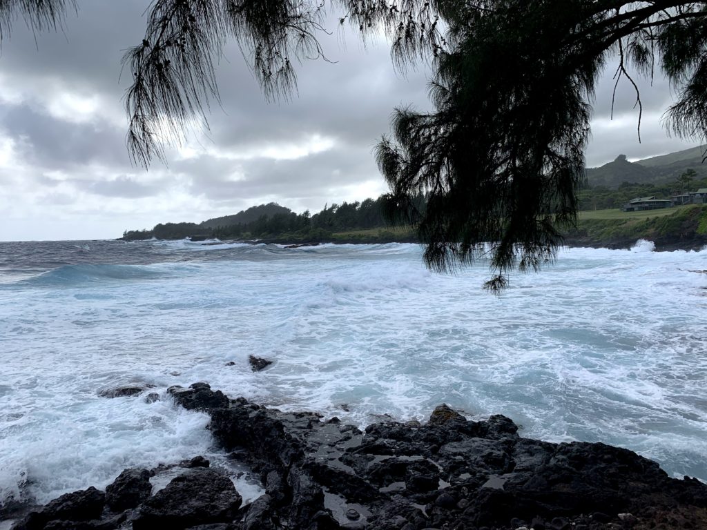 Pathway to Kaihalulu Red Sand Beach