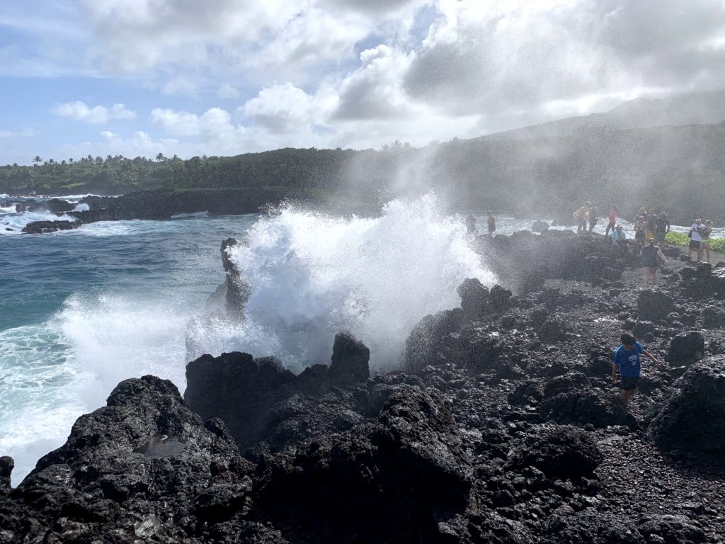 Wai’anapanapa State Park Blowhole Spraying
